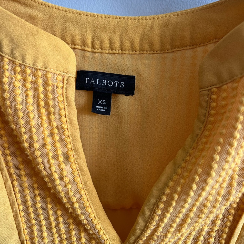 Talbots Yellow Top - Picture 7 of 7